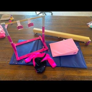 American Girl Gymnastic set